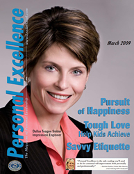 Dallas on the cover of Personal Excellence magazine!